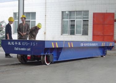 63T Heat Resist Heavy Duty Die Carts , Copper Workpiece Motorized Rail Cart Towed Transport Cart