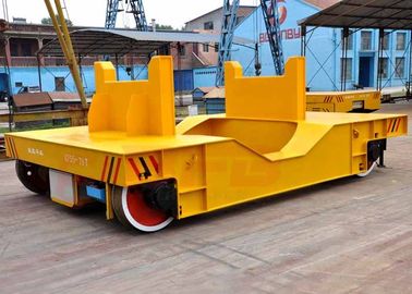 Metallurgy Plant Coil Transfer Cart , V Frame Motorised Rail Trolley Agricultural Transfer Cart Hydraulic Lifting