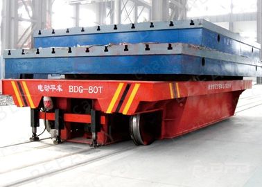 0 - 20m / Min Coil Transfer Car , Flat Motorized Industrial Carts Vehicle Railway Transfer Carriage
