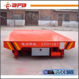 63t Industry Material Handling Trolley , Steel Plate Electric Die Cart