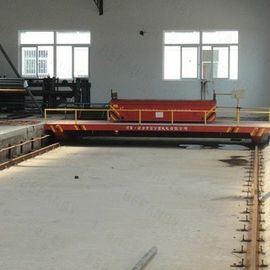 Crossing Rail Transfer Cart , Wide Gauge Electric Flatbed Cart For Warehouse