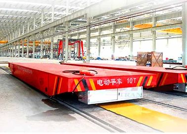 20T Construction Site Busbar Powered Transfer Cart For Drilling Roll Handling Railway