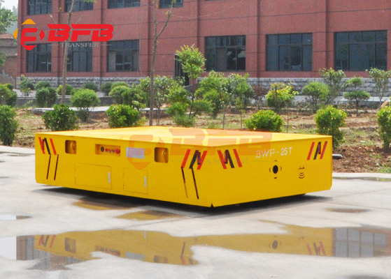 Electric Orange Color Heavy Duty Plant Trailer For Cement Floor Q235 Material