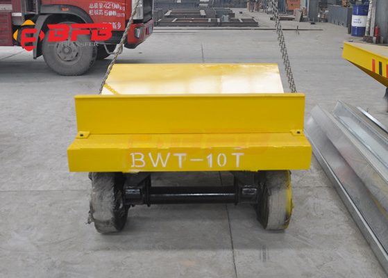 18T Coil Transportation Rail Transfer Cart With Winch Towing