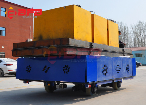 Material Handling 30 Ton Battery Q235 Motorized Platform Cart