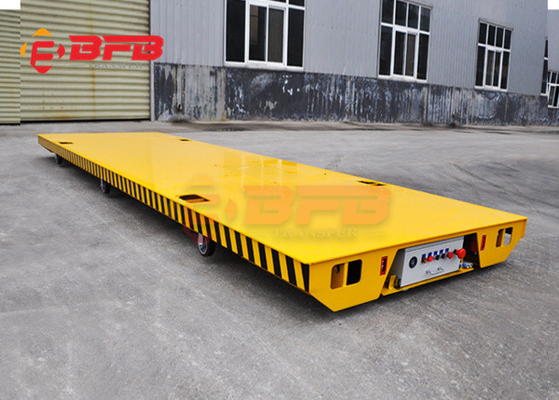 0 - 20m/Min Rail Guided Battery Drive Platform Cart 60 Ton