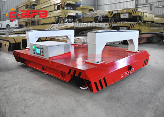 Electric Rail Coil Transfer Cart Battery Driven For Workshop 10 Ton