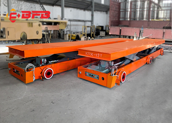 Electrical Heavy Duty Hydraulic Rail Transfer Flatbed Cart