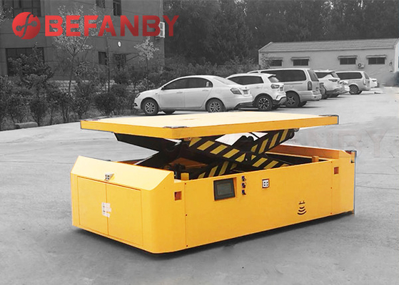 10 Ton AGV Automatic Guided Vehicle Wheel Drive Battery Cart For Auto Industry