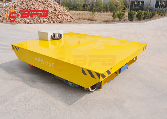 Battery Powered Flatbed Load Transfer Trolley Steel Structure 10mt