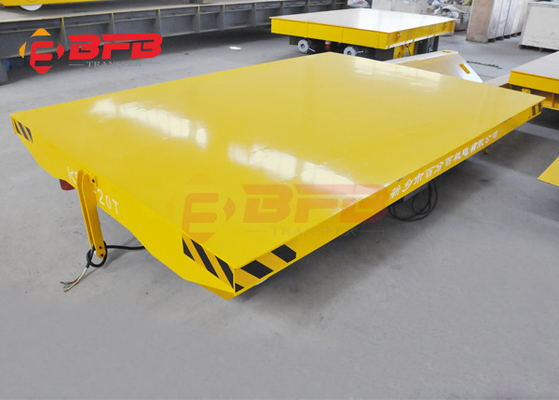 Steel Sand Blasting Motorized Transfer Trolley Workshop Frame Type