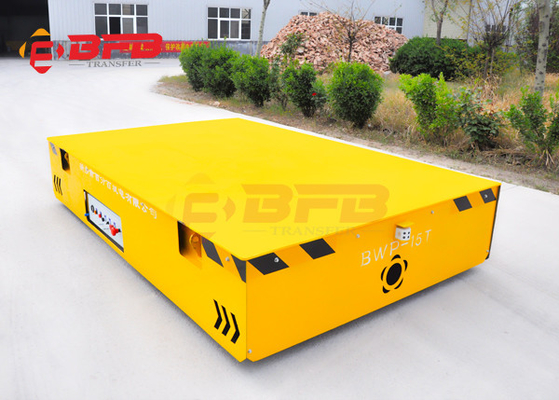 25t Trackless Electric Transfer Cart Floor Moving Platform For Container
