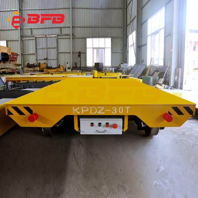 25 Ton Steel Plate Electric Track Rail Transfer Cart 20m/Min Running