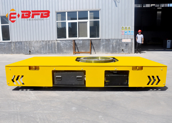Battery Driven 30 Tons Trackless Transfer Cart Omnidirectional