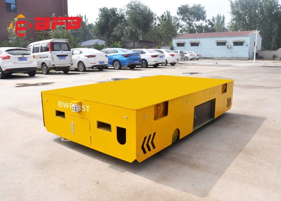 Loader 5T Battery Operated Trackless Transfer Cart Turnning Free