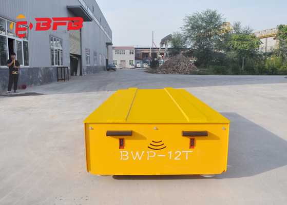 Loader 5T Battery Operated Trackless Transfer Cart Turnning Free