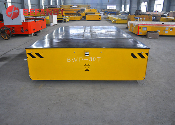 Electric Workshop Flat Trackless Transfer Cart 20t Omnidirectional