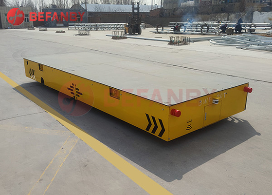 Electric Trackless Heavy Duty Platform Trolley Flatbed Cargo Transfer 20T