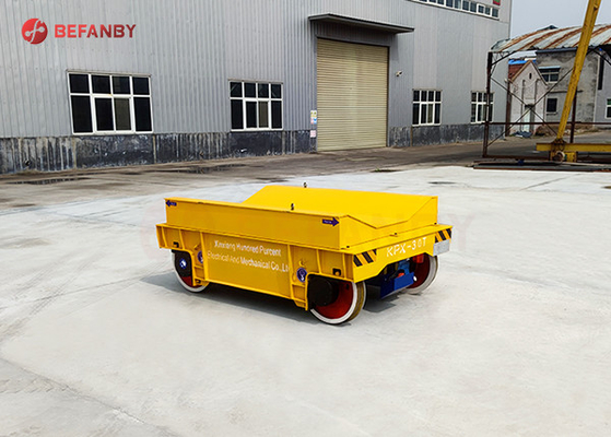 Battery Powered Rail Coil Transfer Trolley For Plant 50 Ton